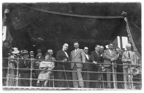 Bergamo, palco autorità allo stadio