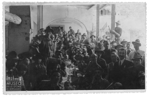 Ritratto di gruppo di alpini