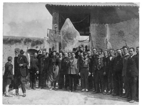 Ritratto di gruppo di bersaglieri