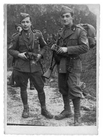 Ritratto di due militari fascisti
