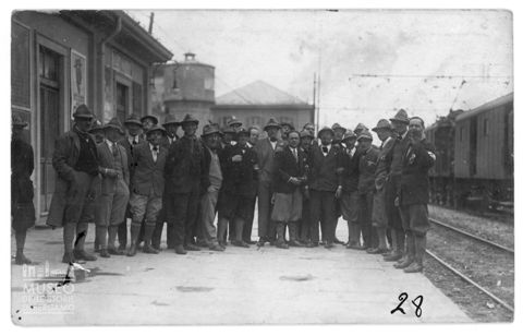 Ritratto di gruppo di alpini
