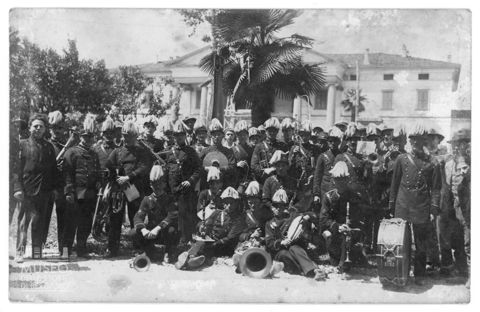 Ritratto di gruppo di bersaglieri