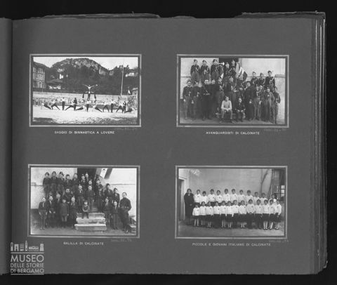 Ritratti di avanguardisti, balilla, piccole e giovani italiane