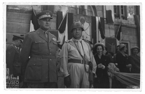 Militari durante un evento