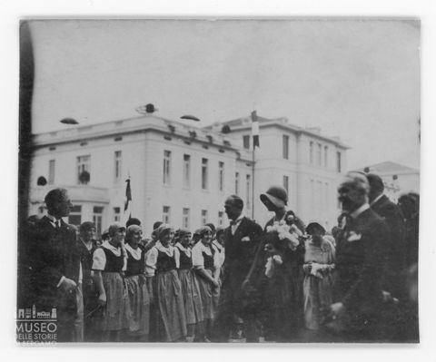 Bergamo, la principessa Maria Josè di Savoia all'inaugurazione del nuovo ospedale