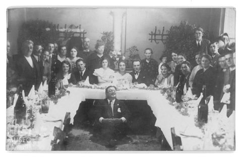 Ritratto di un gruppo di commensali