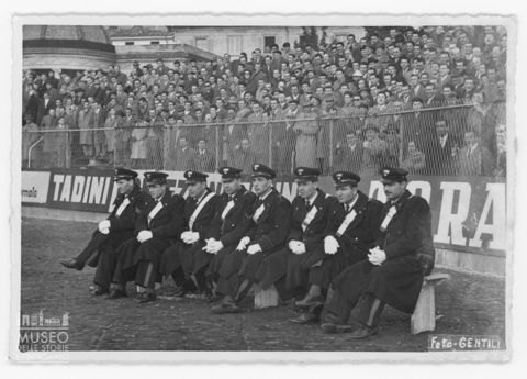 Carabinieri allo stadio di Bergamo