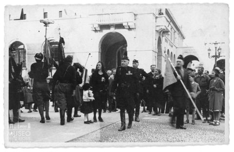 Bergamo, cerimonia presso la Torre dei Caduti
