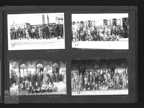 Gruppi di alpini in viaggio