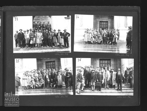 Gruppi di alpini in viaggio e in visita a Pompei