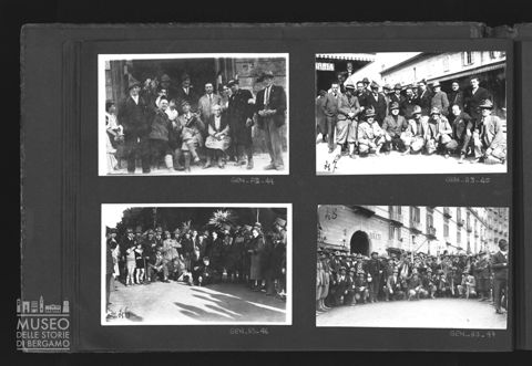 Ritratti di gruppi di alpini