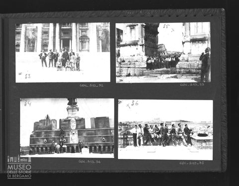 Gruppo del dopolavoro provinciale di Bergamo in visita a Roma