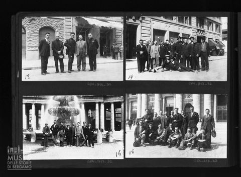 Gruppi di bergamaschi in visita a Roma e in Vaticano in occasione della Mostra della Rivoluzione fascista