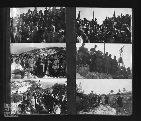 Inaugurazione del monumento ai Lupi di Toscana sul Monte Sabotino