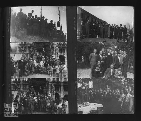 Inaugurazione del monumento ai Lupi di Toscana sul Monte Sabotino, visita a Trieste e ritratti di gruppo