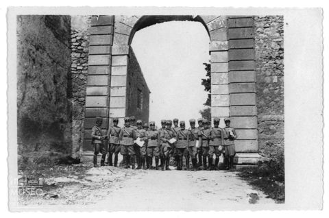 Ritratto di gruppo di militari fascisti