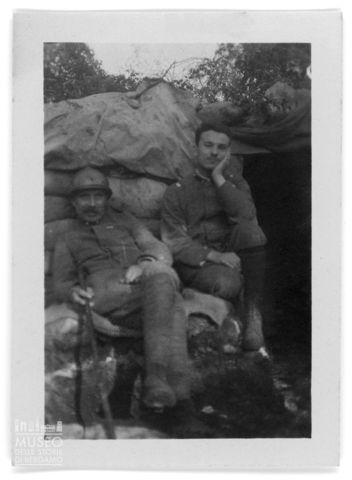 Due militari sul fronte carsico durante la Prima guerra mondiale