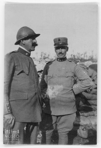 Ritratto di due militari sul fronte carsico isontino