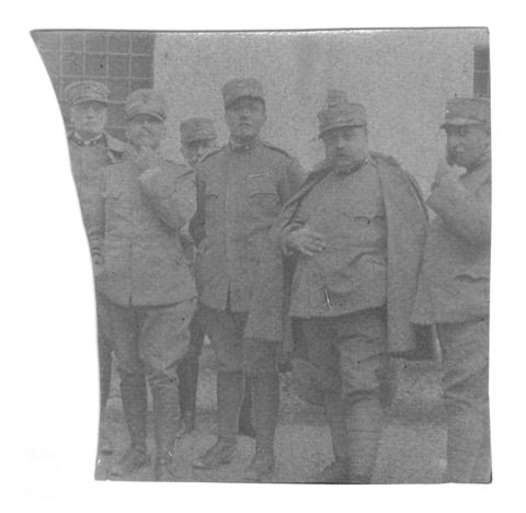 Ritratto di gruppo di militari della Prima guerra mondiale