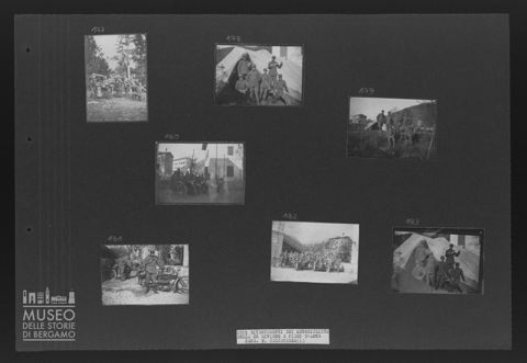 Ritratti di militari motociclisti della 26a divisione