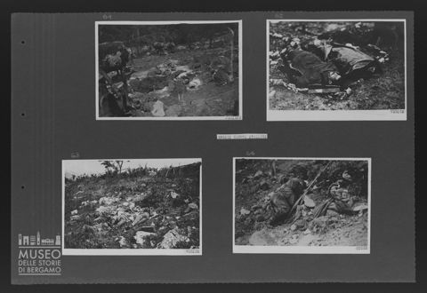 Corpi di soldati italiani morti in battaglia