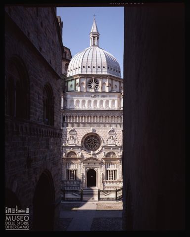 Veduta esterna della Cappella Colleoni di Bergamo