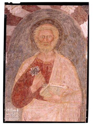Affresco della cappella Bonghi nell'ex convento di San Francesco a Bergamo