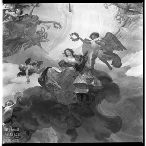 Affresco nel Teatro Donizetti di Bergamo