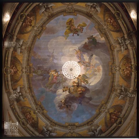 Affresco nel Teatro Donizetti di Bergamo