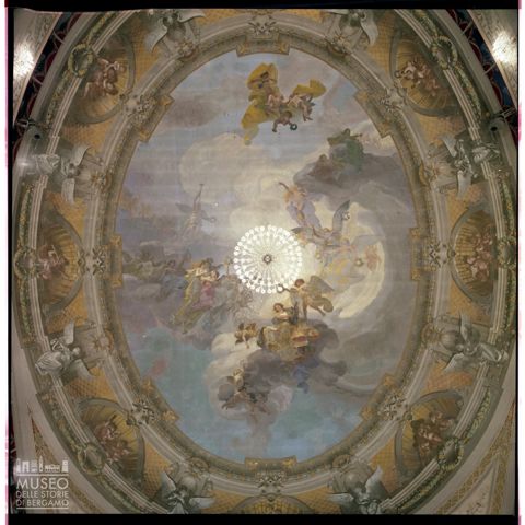 Affresco nel Teatro Donizetti di Bergamo