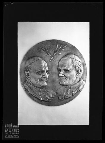 Medaglia per la visita di Giovanni Paolo II a Bergamo