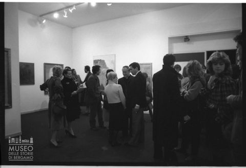 Inaugurazione di una mostra presso la Galleria Dossi di Bergamo