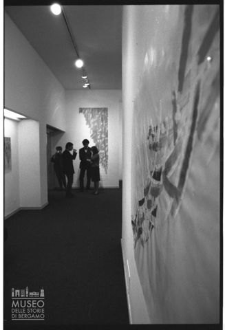 Inaugurazione di una mostra di Italo Bressan presso la Galleria Dossi di Bergamo