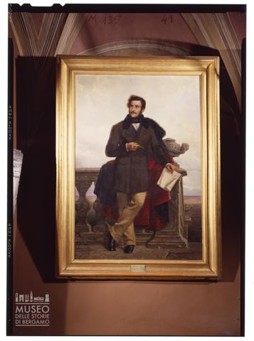 Ritratto di Gaetano Donizetti realizzato da Ponziano Loverini