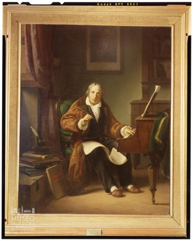 Ritratto di Simon Mayr, opera di Enrico Scuri