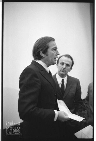 Ritratti di Lucio Parenzan e Christiaan Barnard al convegno internazionale sulla tetralogia di Fallot