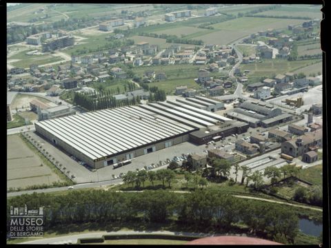 Vedute aeree delle Fonderie Sime a Legnago e San Giovanni Lupatoto