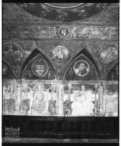 Affreschi della sala del consiglio nel Luogo Pio Colleoni a Bergamo