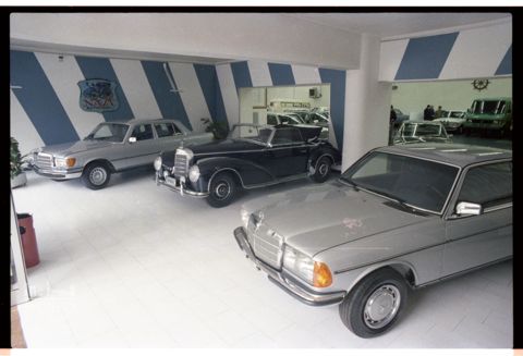 Interni ed esterni del Salone dell'automobile Nava a Bergamo