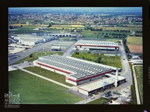 Veduta aerea dello stabilimento SACE di Dalmine