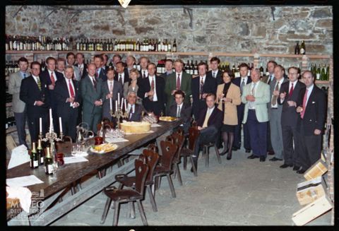 Ritratti di gruppo in un ristorante