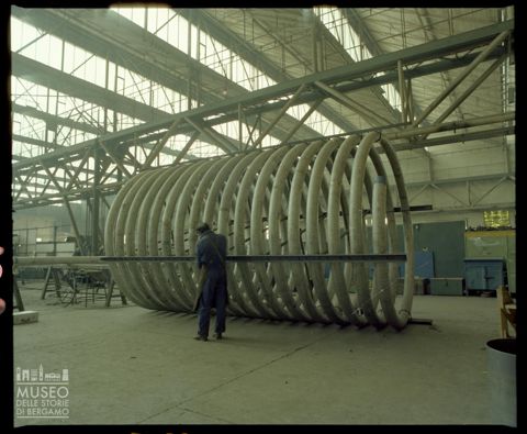 Lavorazioni nello stabilimento Dalmine a Sabbio