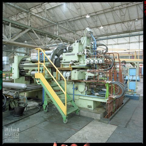 Lavorazioni nello stabilimento Dalmine a Sabbio