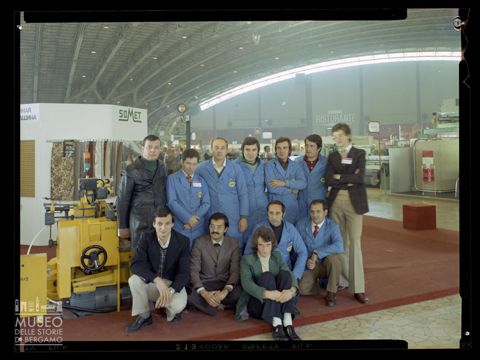 Fotografie di gruppo e stand espositivo Somet