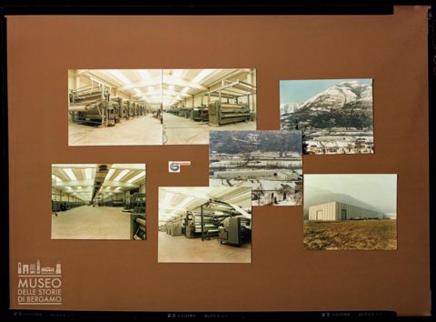 Collage sulle attività degli stabilimenti Sitip a Cene e Leffe