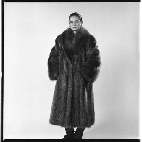 Ritratti di modella con pellicce