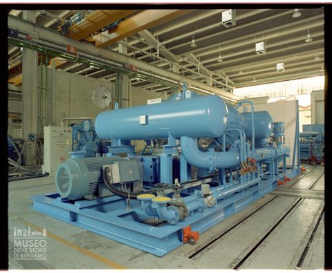 Compressore nello stabilimento SIAD Macchine Impianti