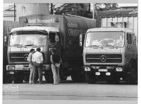Tir in attesa alla Dogana di Bergamo