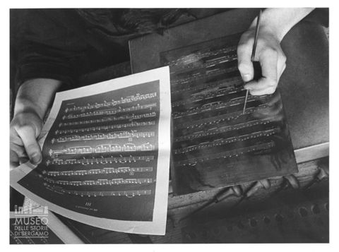 Le varie fasi dell'incisoria musicale: verifica della correttezza della lastra