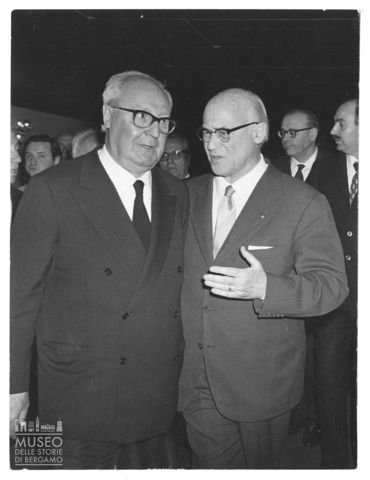 Fiera di Milano: Giuseppe Saragat e Gino Colombo